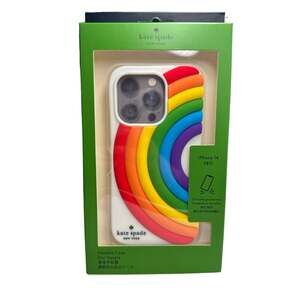 Kate Spade  All Love Rainbow iPhone 14 Pro Silicone Case
